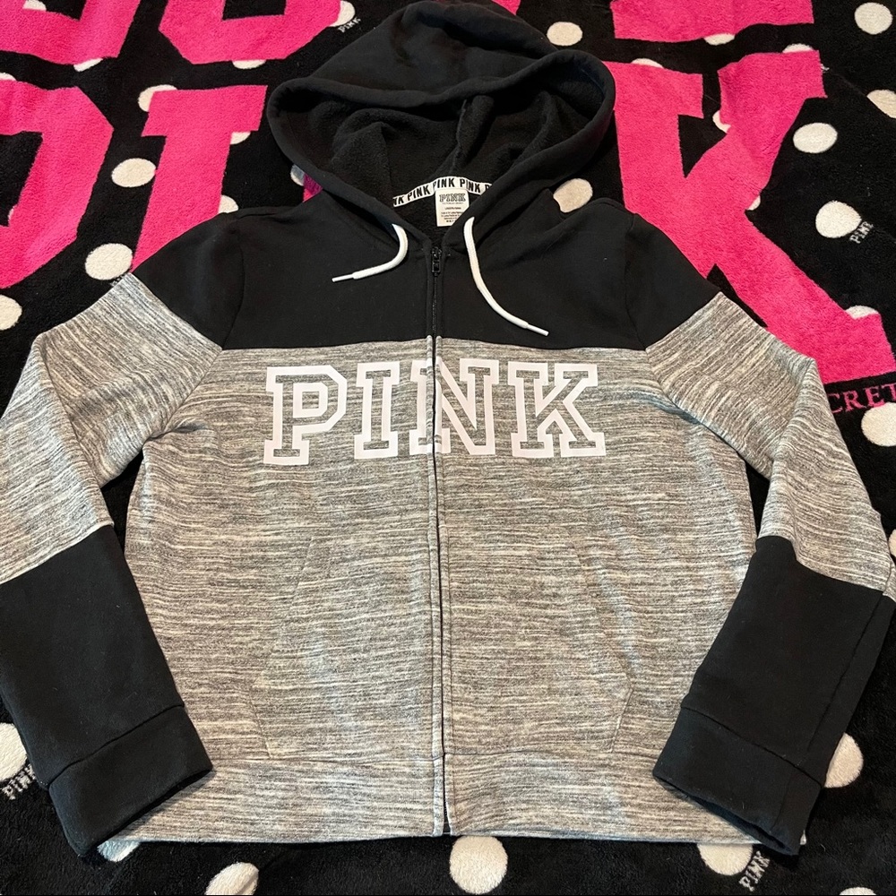 💕 VS PINK 💕 Hoodie Jacket Full Zip Large